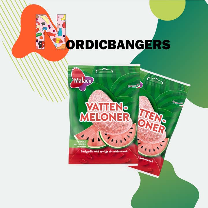Nordicbangers - Swedish Candy – wholesale Gelégodis – Malaco Swedish Candy Box 90g Sour Watermelons