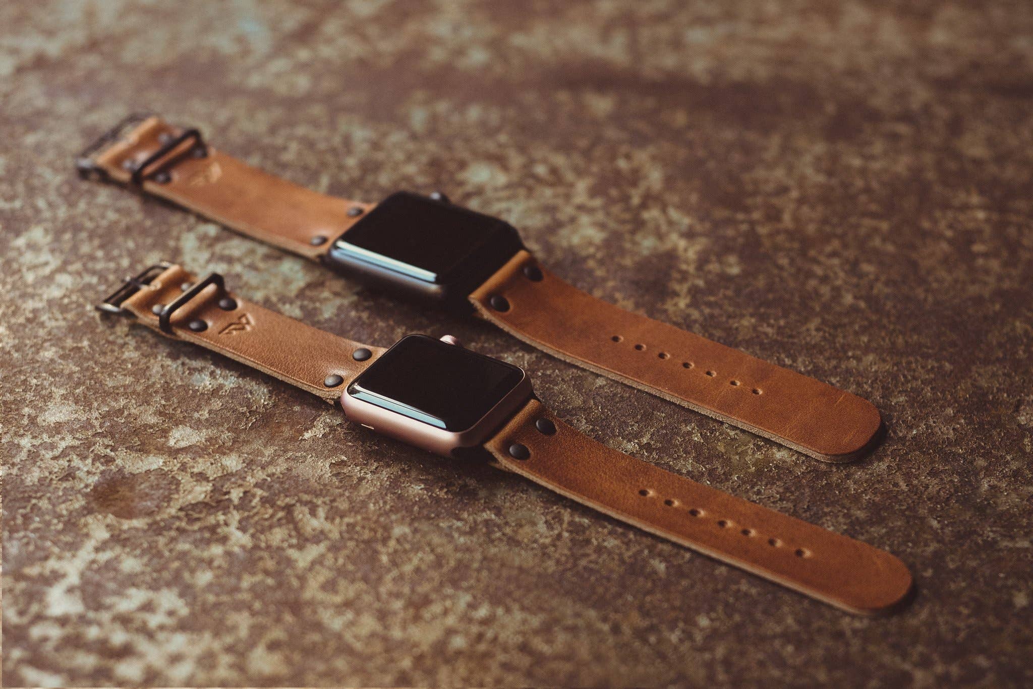 range leather apple watch band