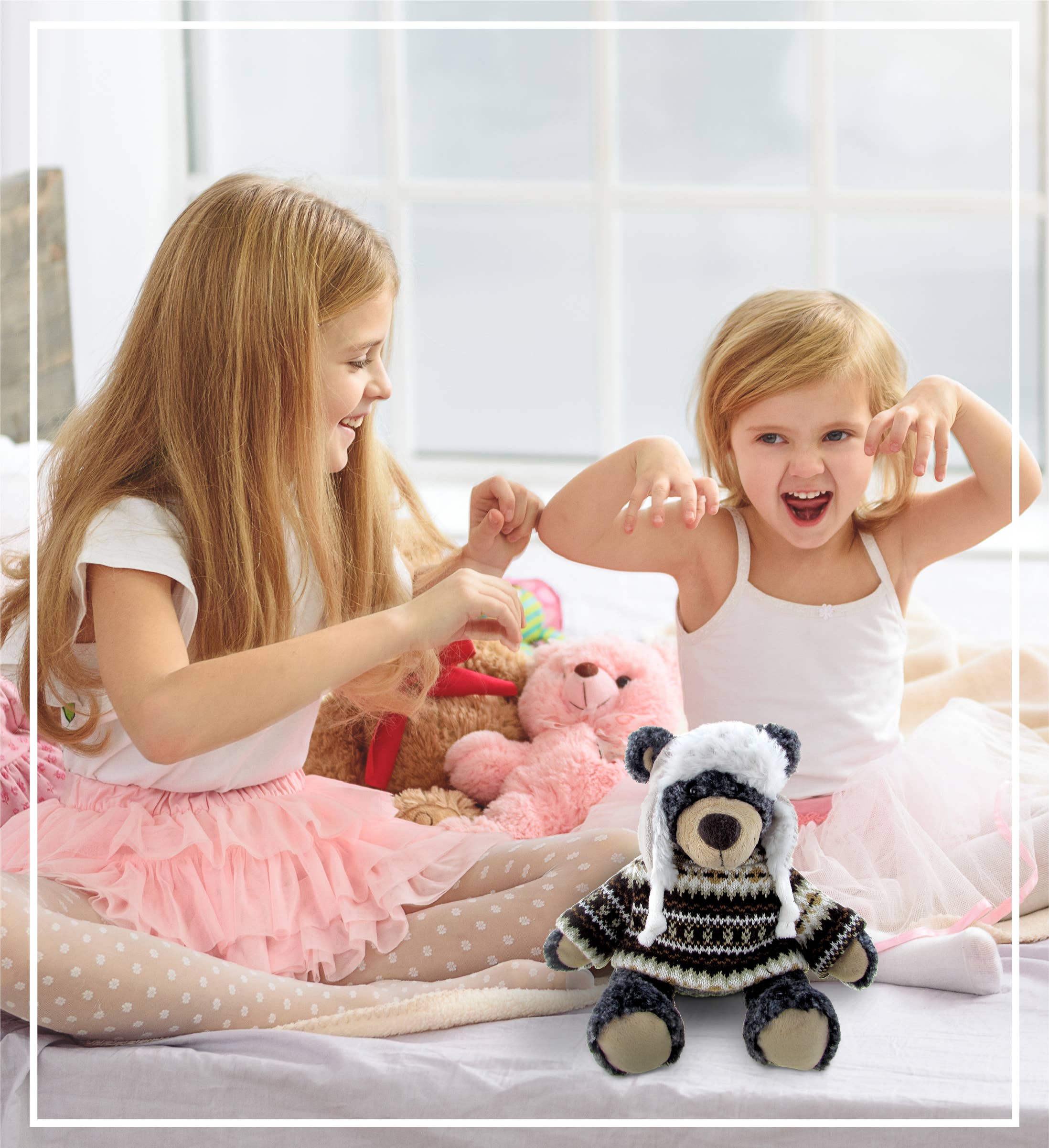 Cota Global – wholesale Fyllda/plyschleksaker - Barn och baby – Supermjuk plysch med kläder - Svart björn6