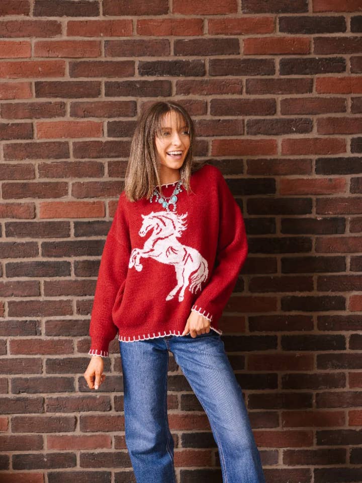 Pull Horse Graphic pour la vente par GRACE+EMMA by Southern Grace