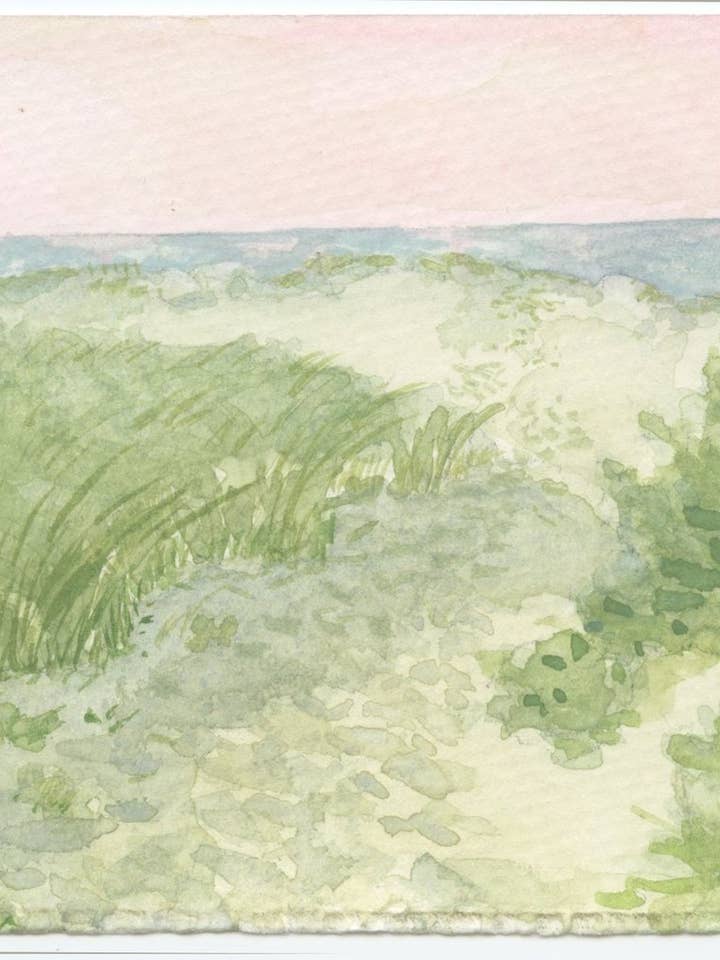 Sandy Path - Lake Michigan, 2025 - ART PRINT for wholesale by Hattie Darling