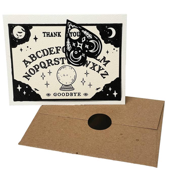 drawn by water - Wholesale Thank You Card - Ouija Board Thank You Greeting Card