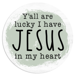 Scenic Route Design Co. - Wholesale Sticker - Jesus In My Heart Sticker1