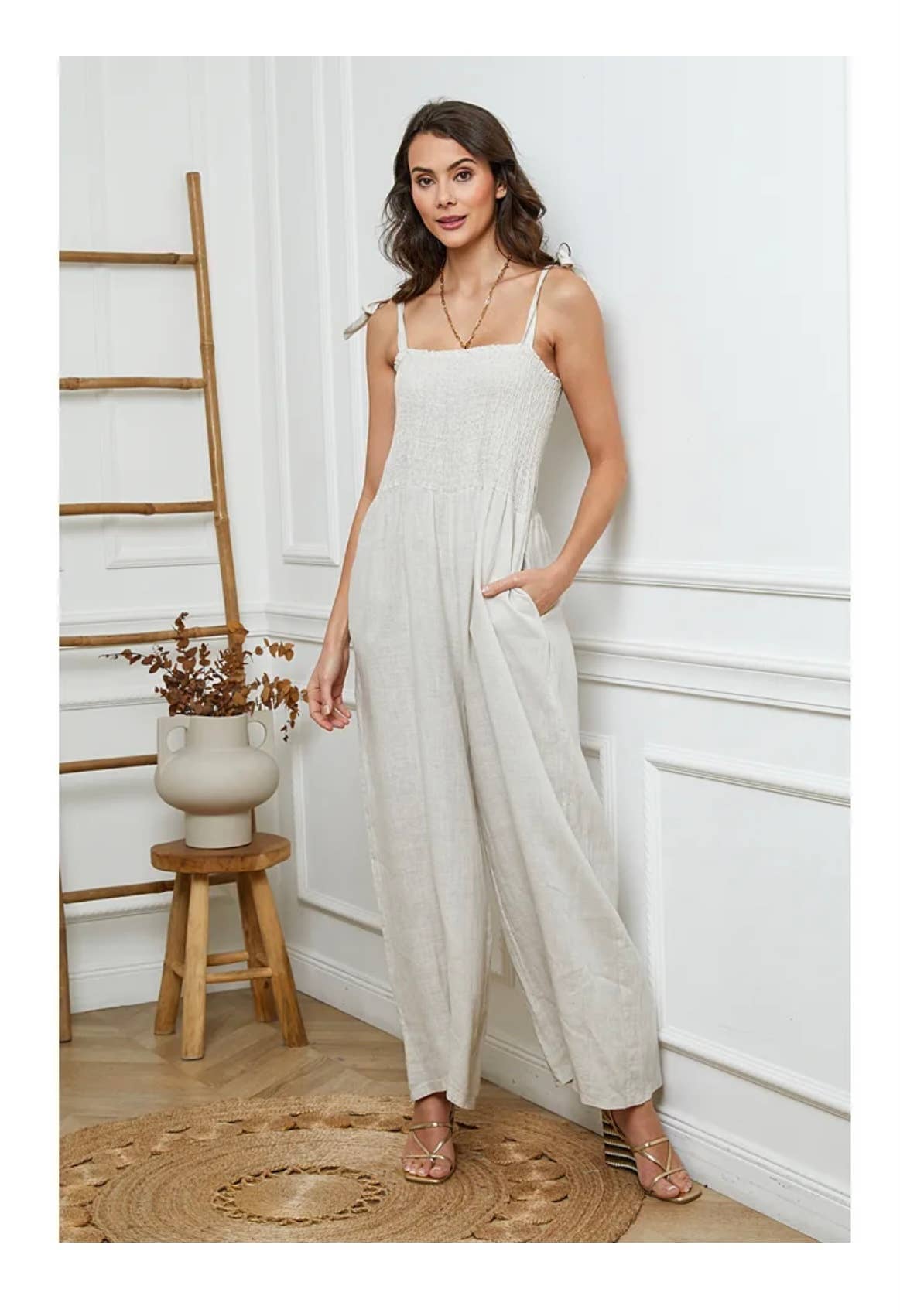 LÉA & LUC – wholesale Jumpsuit - Dam – Jumpsuit i 100 % linne REF. 193900