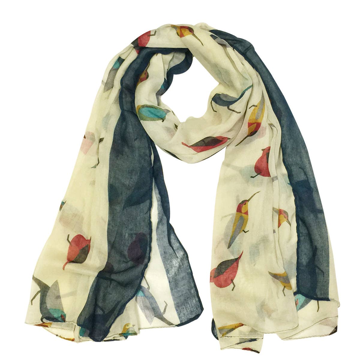 Wrapables.com - Wholesale Scarf - Women's - Wrapables Soft Viscose Bird Print Multi-Style Scarf25