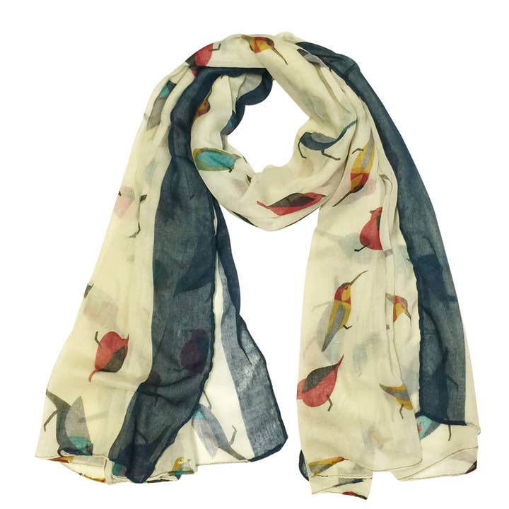 Wrapables.com - Wholesale Scarf - Women's - Wrapables Soft Viscose Bird Print Multi-Style Scarf25