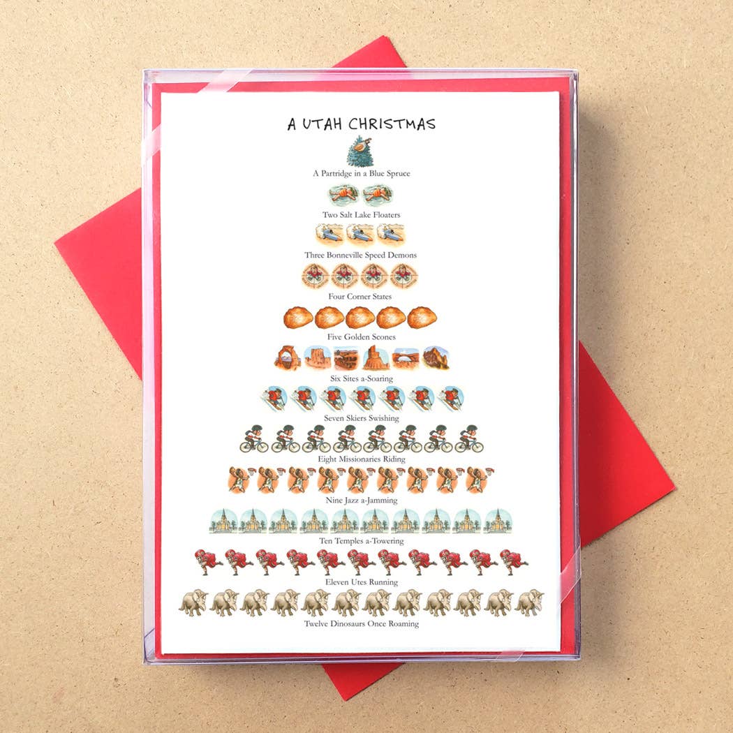 Allport Editions – Großhandel Weihnachtskarte – „Staaten: 12 Days of Christmas“ -Boxkarten — ALLE 50 BUNDESSTAATEN!31