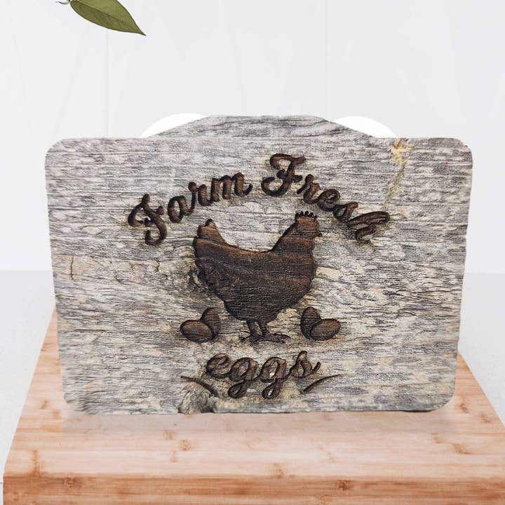 Rockin'Wood – wholesale Äggkopp/-hållare – Ägghållarbricka - Stapelbart äggställ för bänkskiva