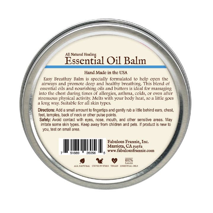 Fabulous Frannie, Inc - Wholesale Healing Salve/Balm/Cream - 3.5oz Essential Oil Healing Balms15