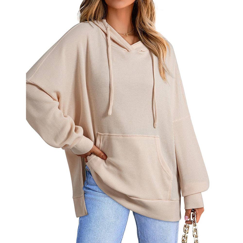 Lovesoft - Wholesale Hoodie - Women's - Oversized Waffle Knit Hoodie Sweatshirt for Women2
