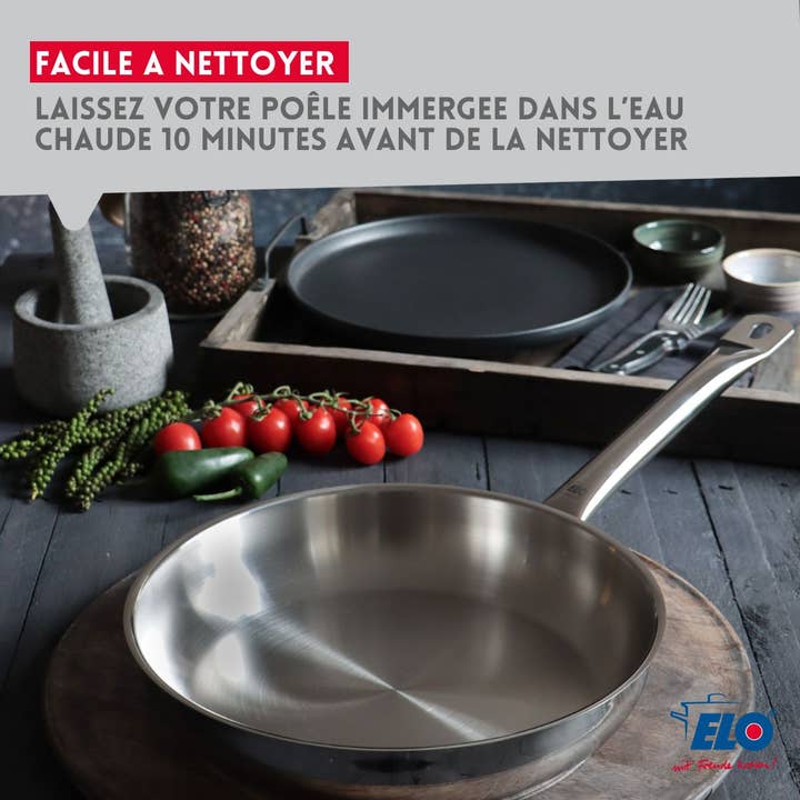 Zenker - Wholesale Pan - Set of 2 stainless steel pans, 24 cm and 28 cm, Elo Profi Therm