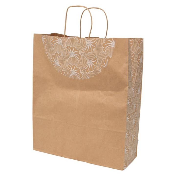 Deffrennes - Wholesale Gift Bag - Kraft paper bag Flowers 34x14x39.51