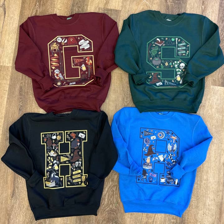 Wizard House Crew Sweatshirt for wholesale by Jordanna Adams