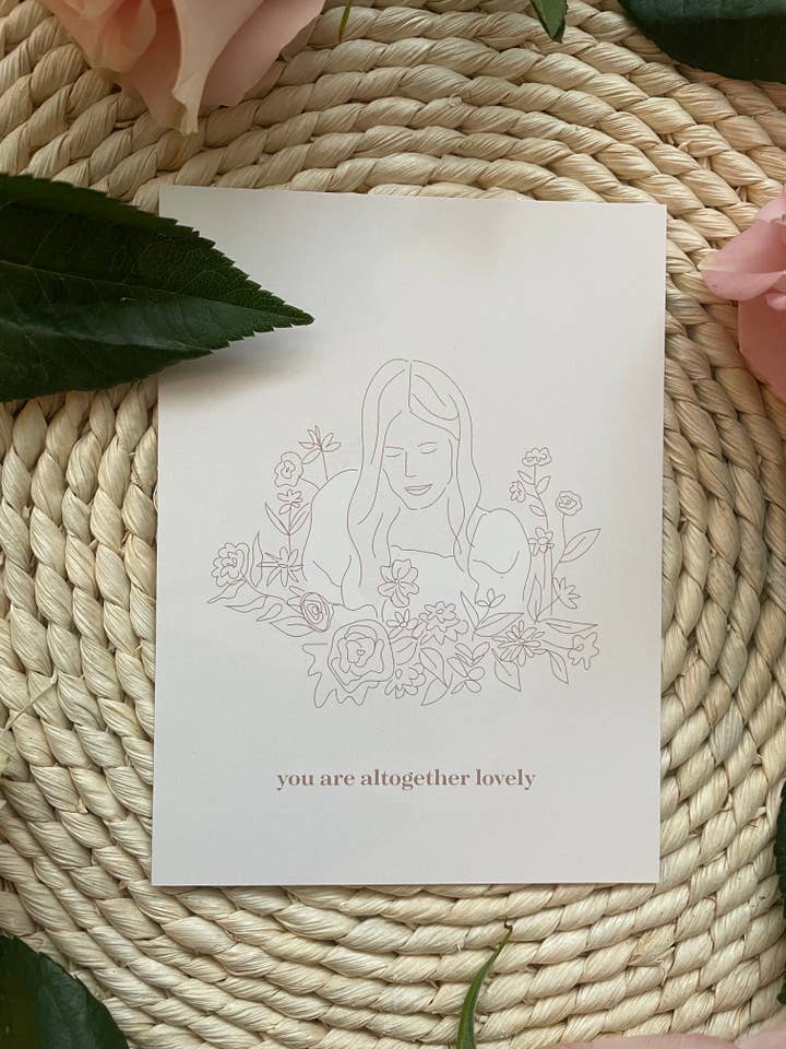 You are Altogether Lovely Floral Greeting Card for wholesale by Lauren Amy Design