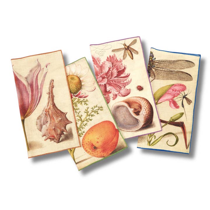 Siren Song - Wholesale Dinner & Cloth Napkin - Botanical Dinner Napkins Set of Four