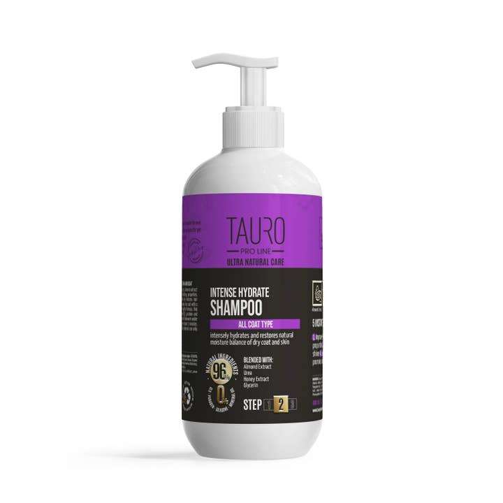 TAURO PRO LINE Ultra Natural Care Intense Hydrate Shampoo for Dogs and Cats Skin and Coat for wholesale by TAURO