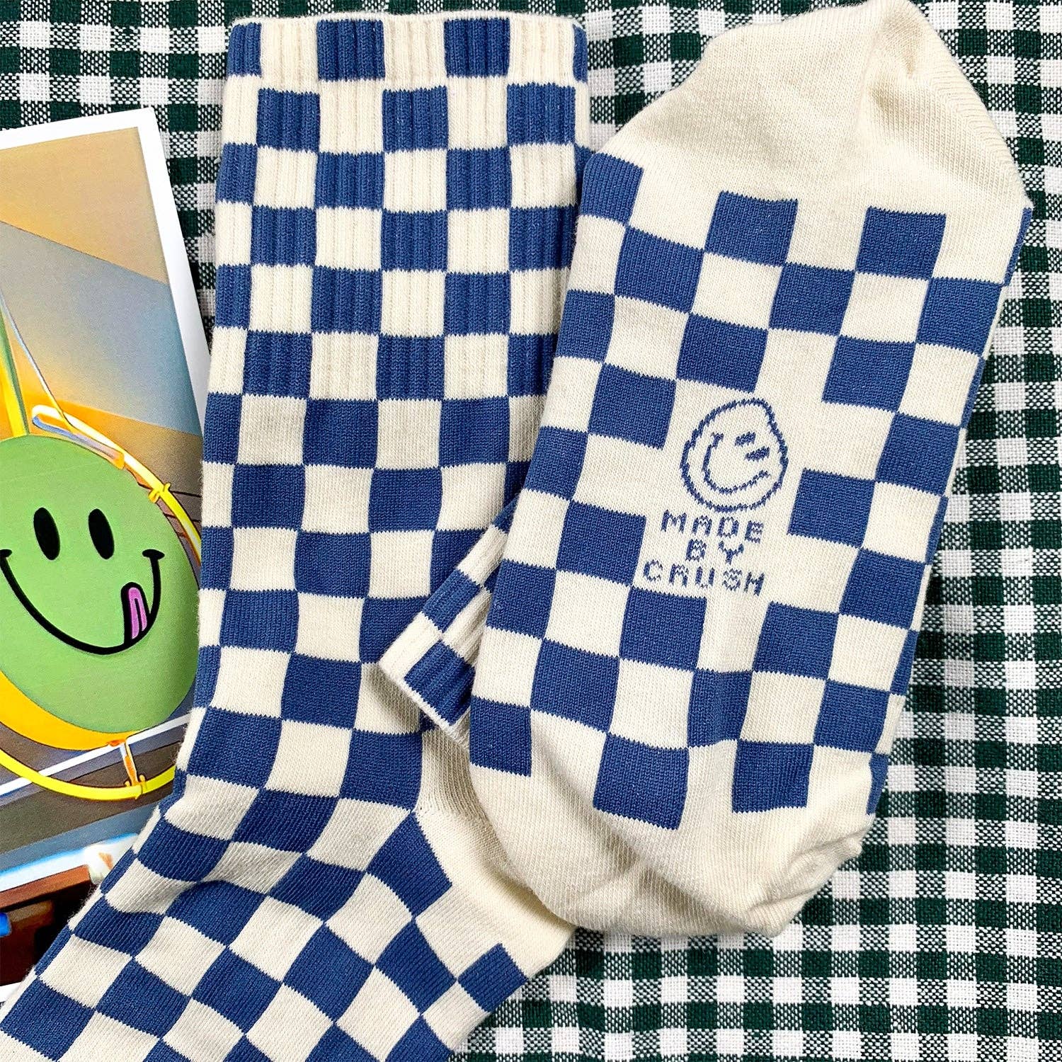 7DAYSSOCKS - Vente Chaussettes – femme - Chaussettes mini damier Crew Crush pour femmes10