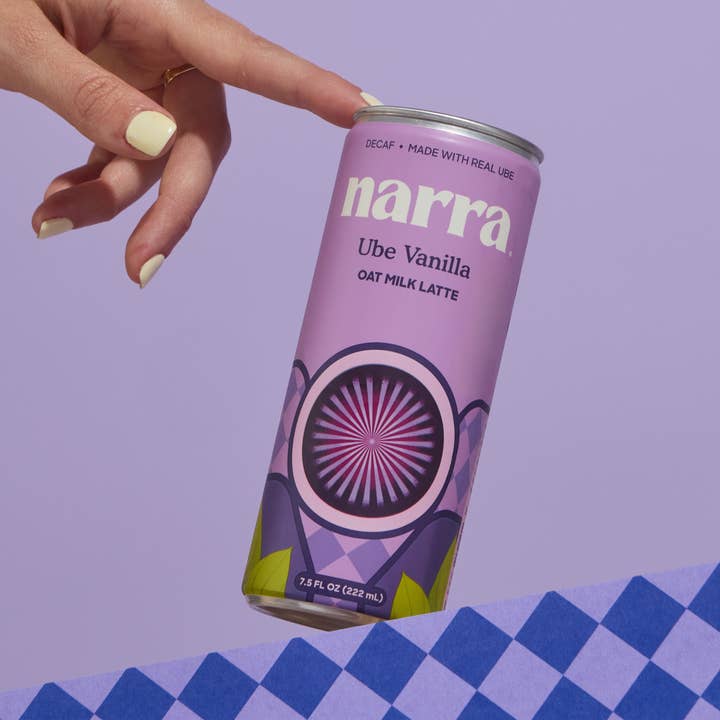 Ube Vanilla Latte (Oat Milk Latte) | 12pk for wholesale by Narra