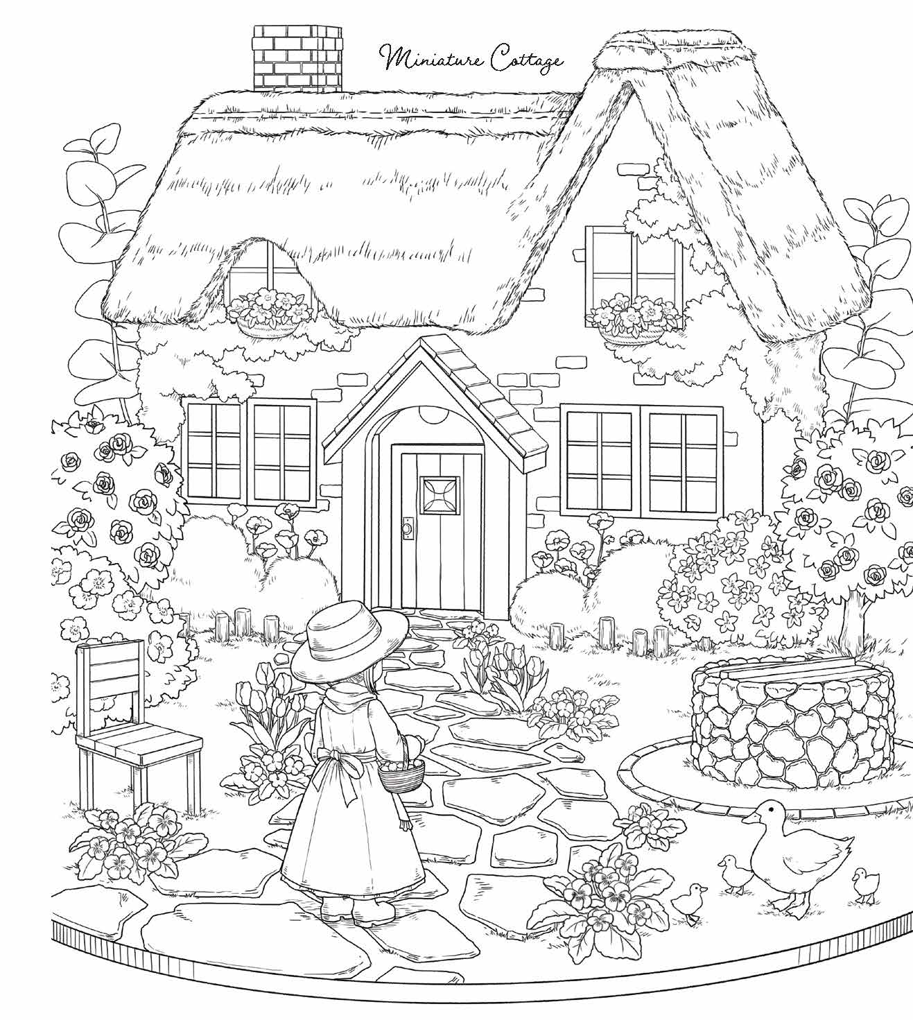 Zakka Workshop - Wholesale Coloring & Activity Book - Adult - Antique Dollhouse Coloring4