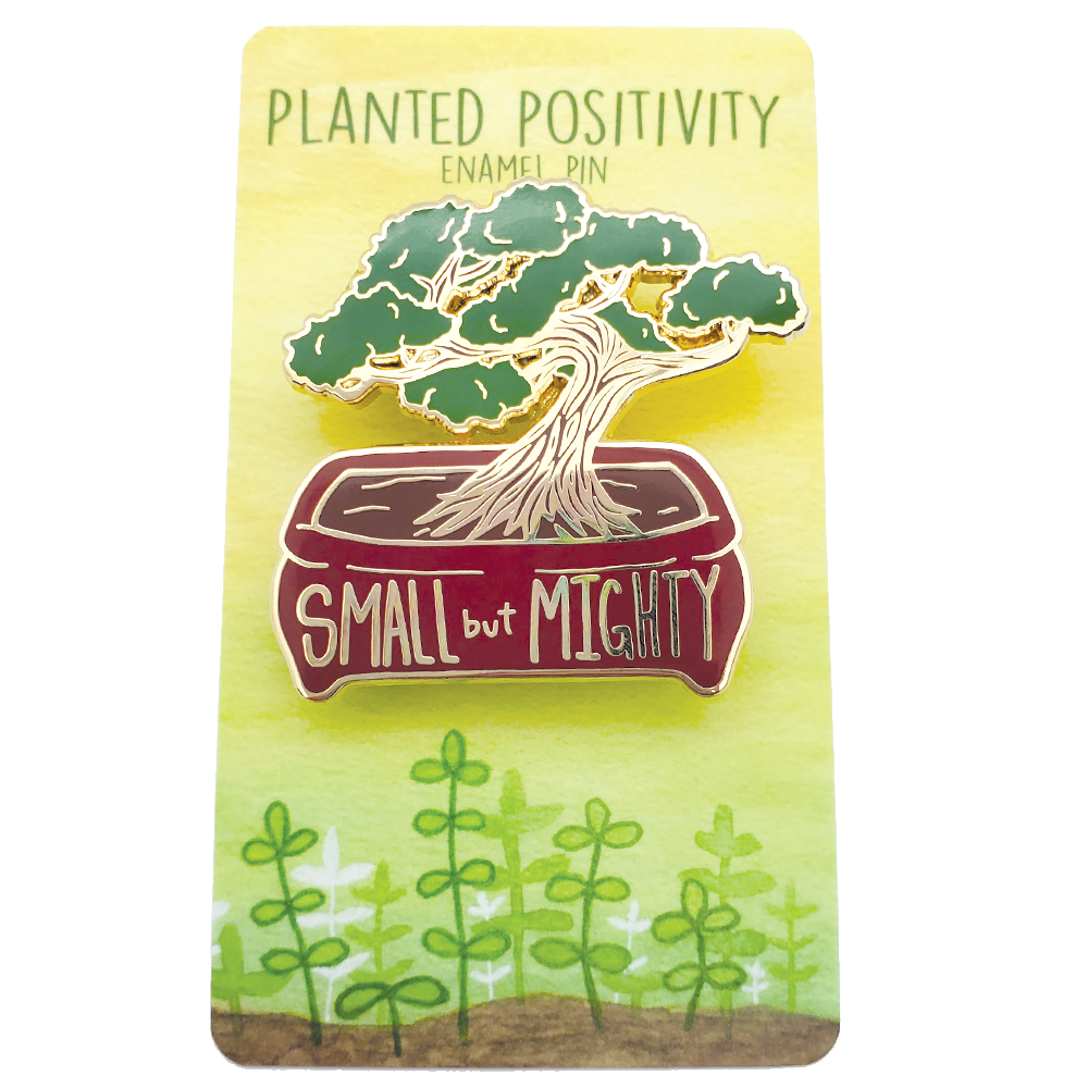 Rotoodle - Vente Épinglettes/boutons - Bonsaï à positivité plantée motivante1
