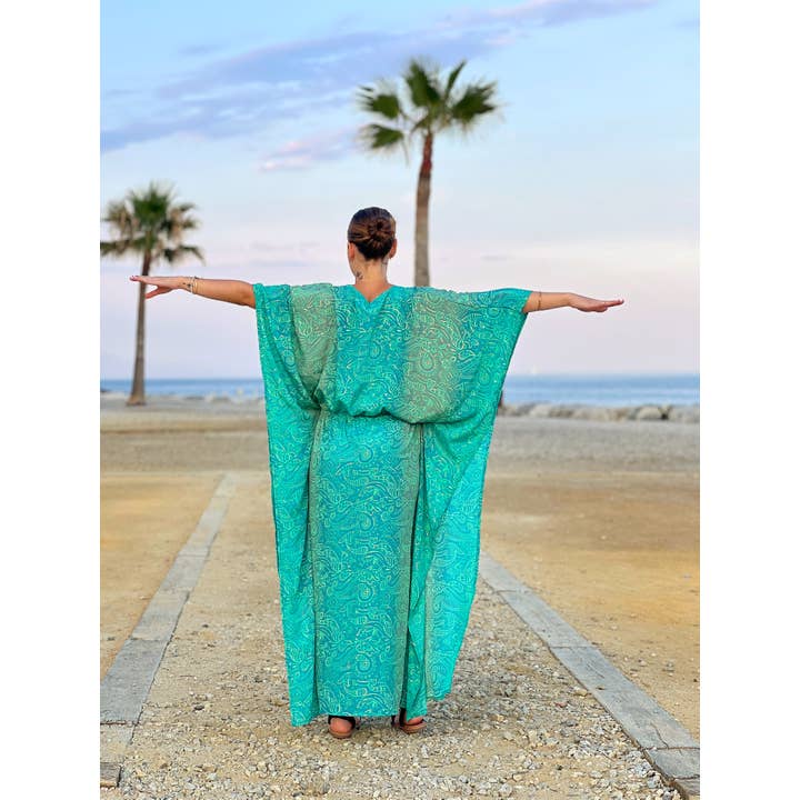 Kinomy - Wholesale Kaftan - Women's - caftans in cold silk - Pack of 10 Assorted2