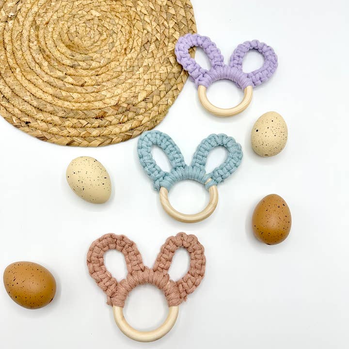 Lilly Bird Crochet – wholesale Napkin ring – Macrame Easter Bunny ears |Macrame Easter napkin ring holder