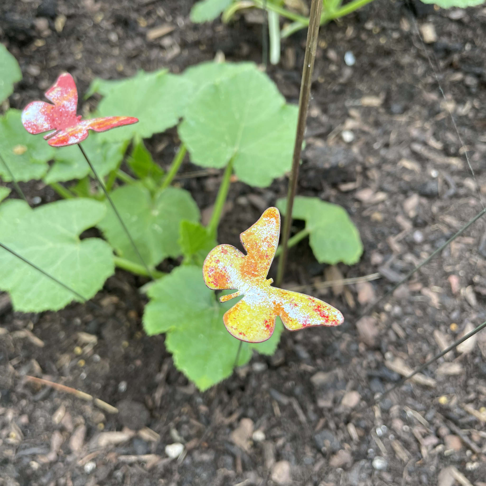 Clever Goods by Annabelle Noel Designs - Wholesale Garden/Lawn Stake - Small Copper Enamel Butterflies9
