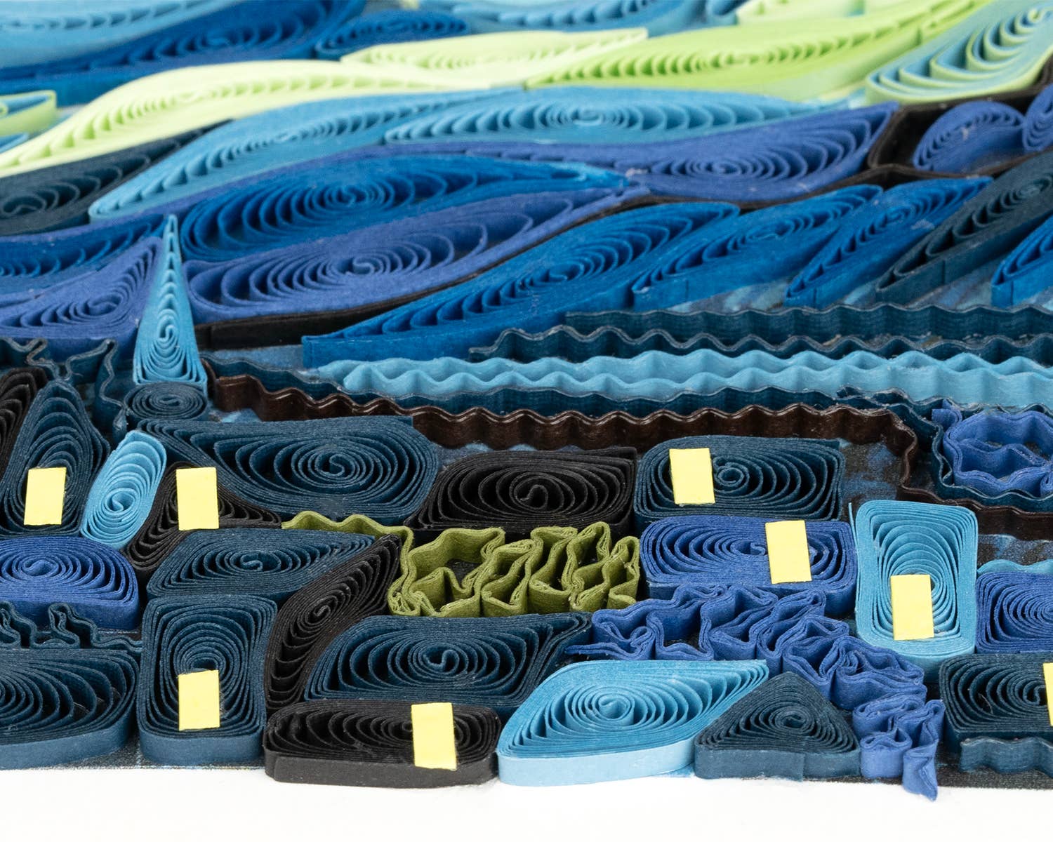 Quilling Card - Vente Carte de vœux classique - Artist Series - Carte de vœux Quilled Starry Night, Van Gogh1