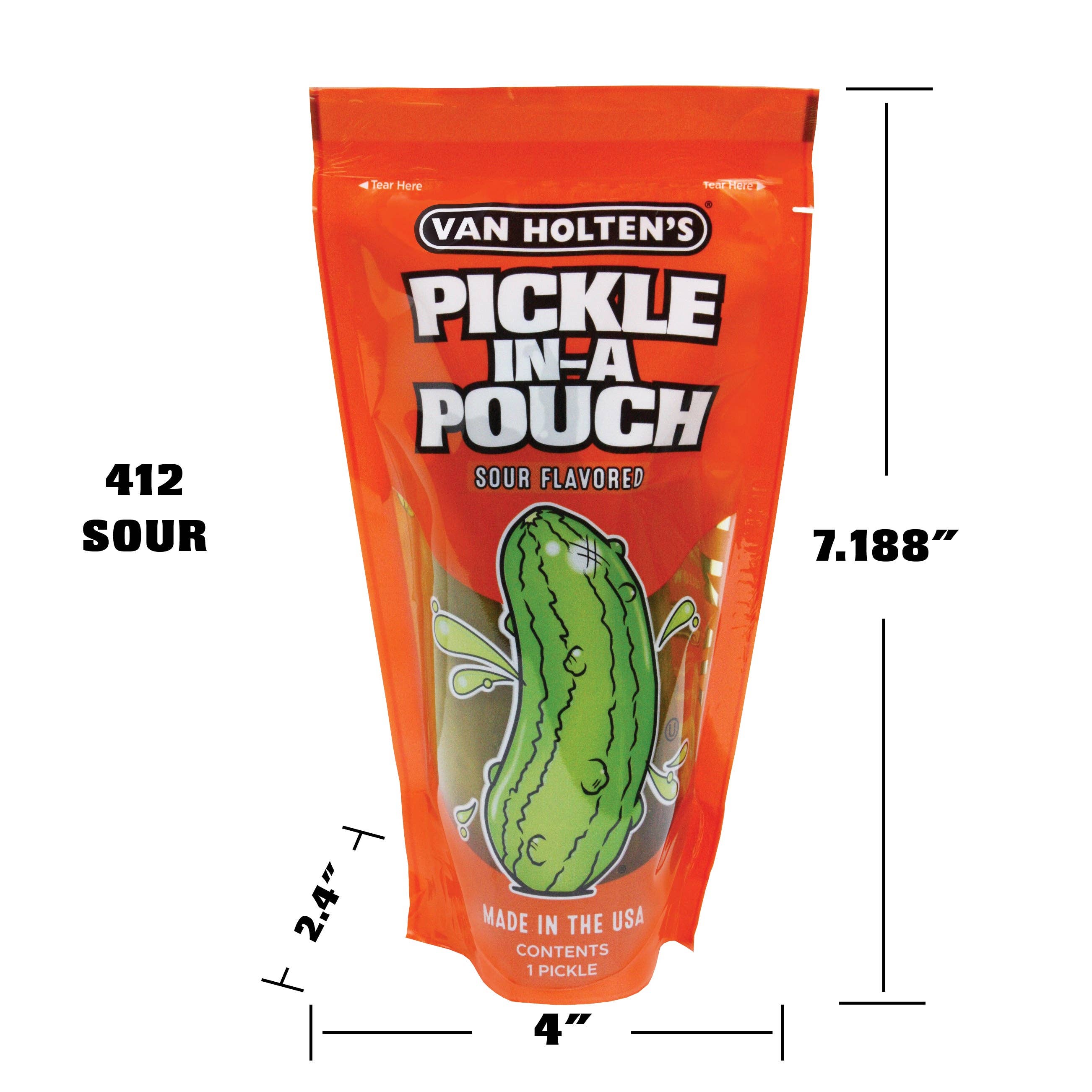 Shop The King - Vente Collations aux fruits - Cornichon Jumbo Aigre Van Holten's Iw 12 par caisse2