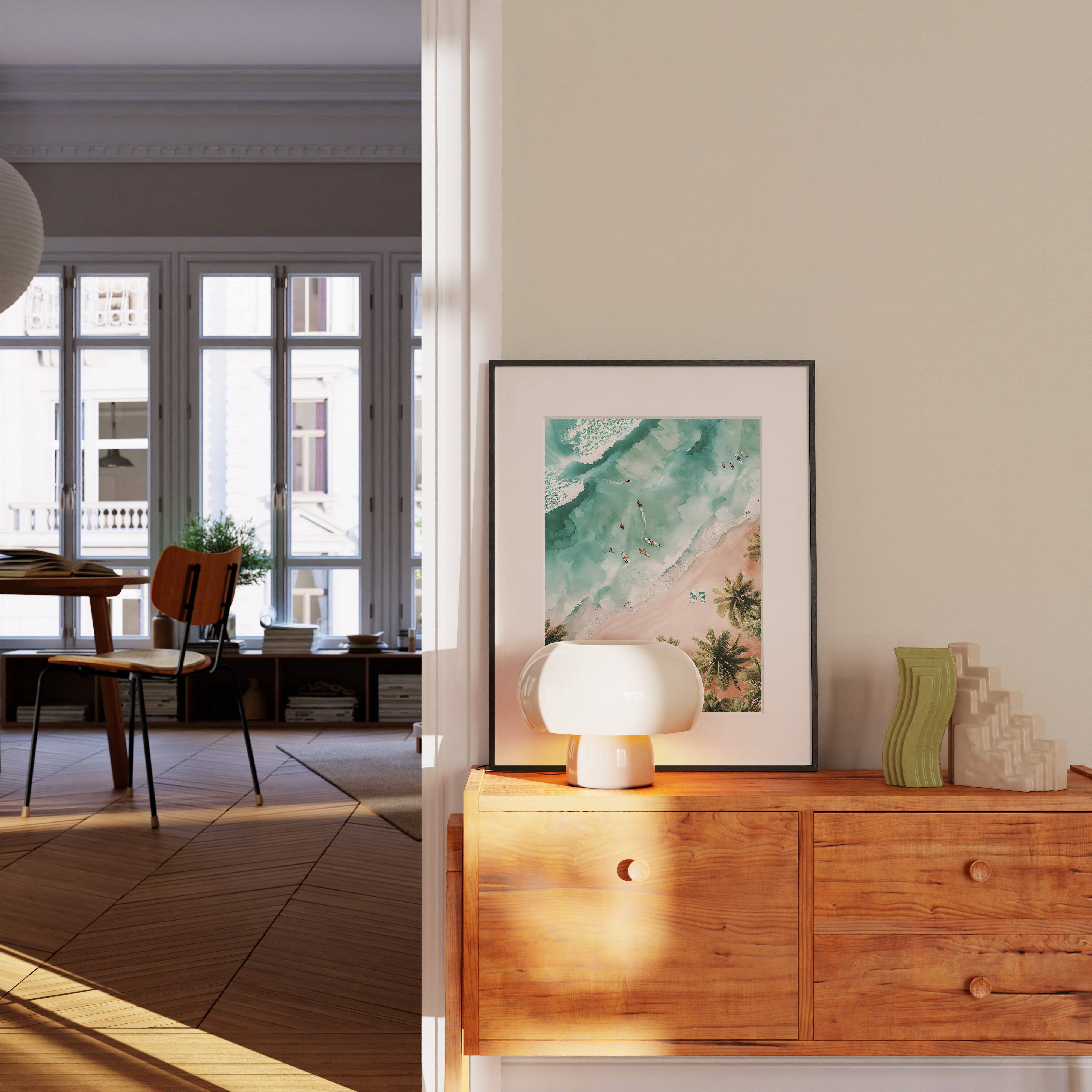 Haus and Hues - Wholesale Art Print - Aerial Watercolor1