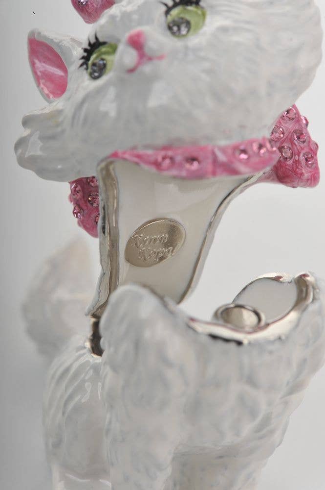 Furr-Baby Gifts - Wholesale Decorative Tabletop Object - White and Pink Cat7