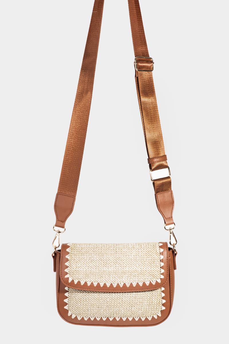 Collections by Fame Accessories - Wholesale Crossbodytas - Dames - Gevlochten Leren Schoudertas7