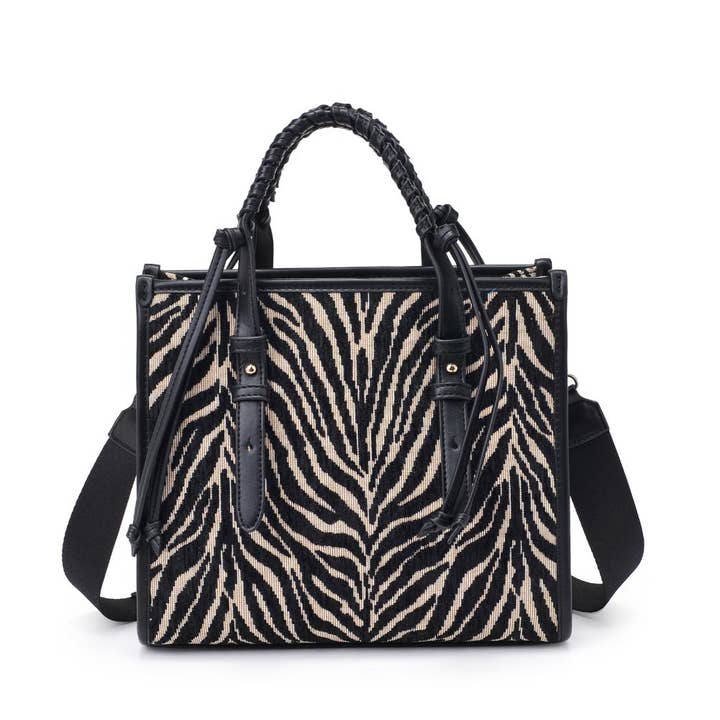Moda Luxe – wholesale Top handle bag – women's – Dinsdale Zebra Print Crossbody4