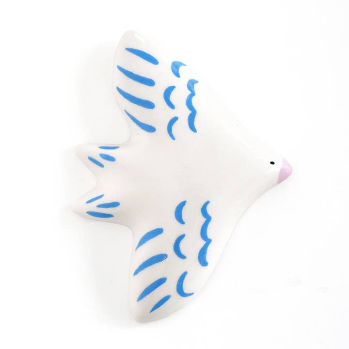 Wall bird - Blue and White for wholesale by Dodo Toucan