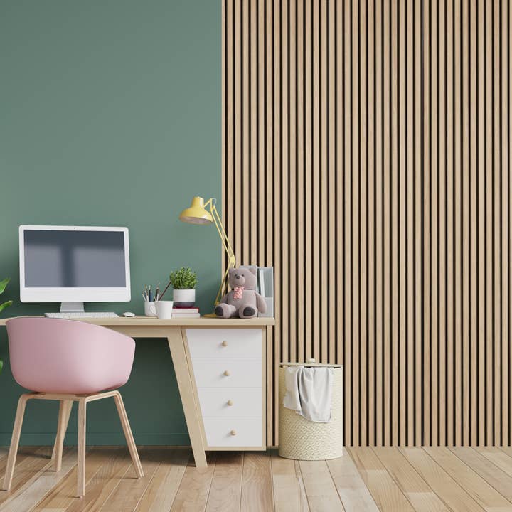 Made In Vietnam - Wholesale Wall Paneling - Acoustic Slatwall Wood Panels 94.49" x 12.6" (2 Panels/Box)
