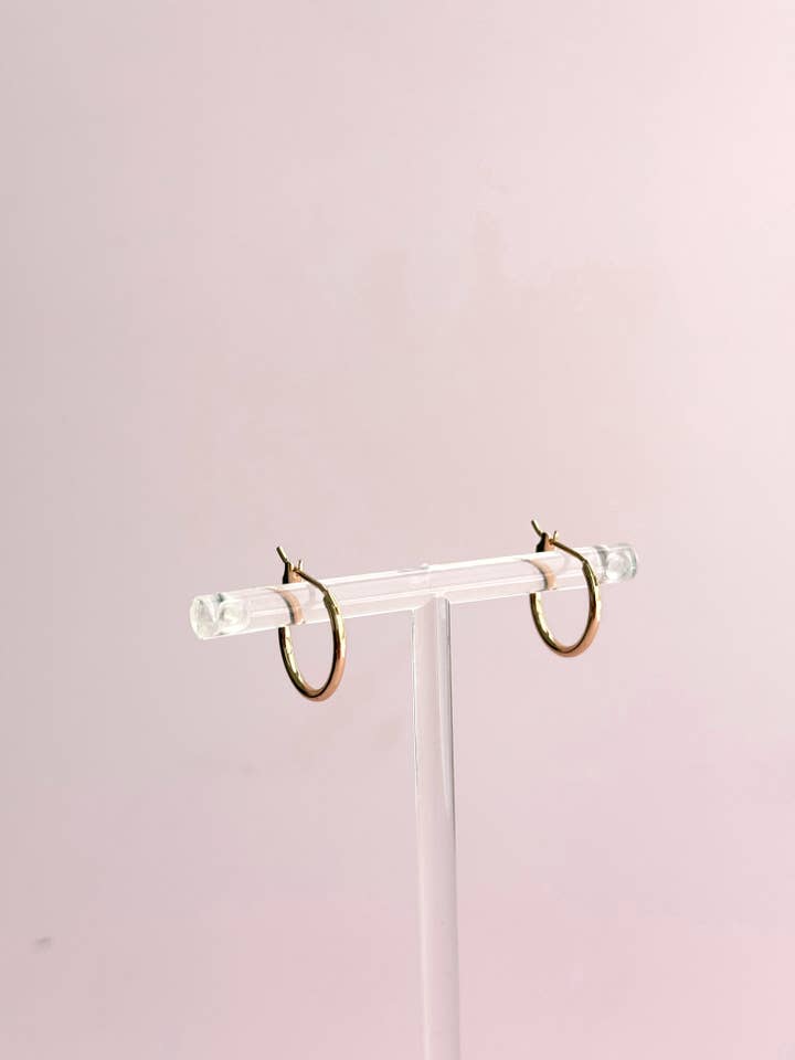 Simple Little Hoops - Dainty, Minimal, Lightweight, Classic for wholesale by Golden Hour Designs