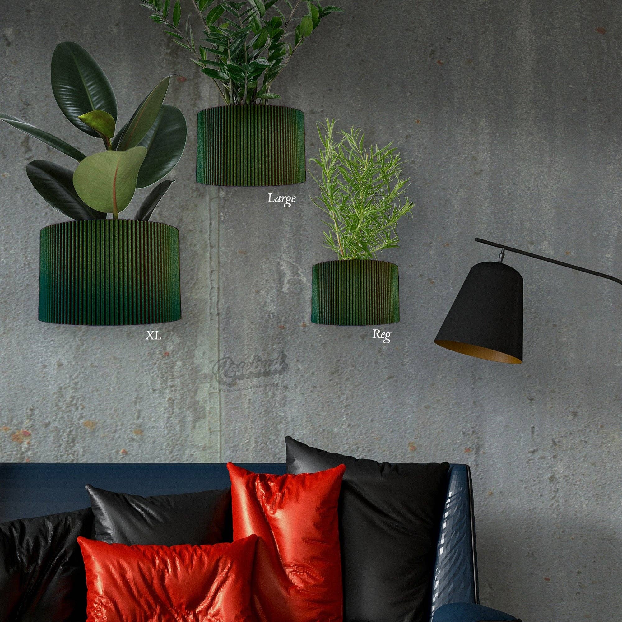 Rosebud Homegoods - Wholesale Wall Planter - Ribbed Wall Planter1