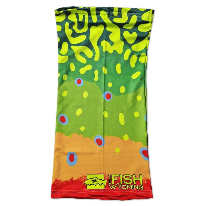 Trout Pattern Neck Gaiters for wholesale by Fly Fish Wyoming