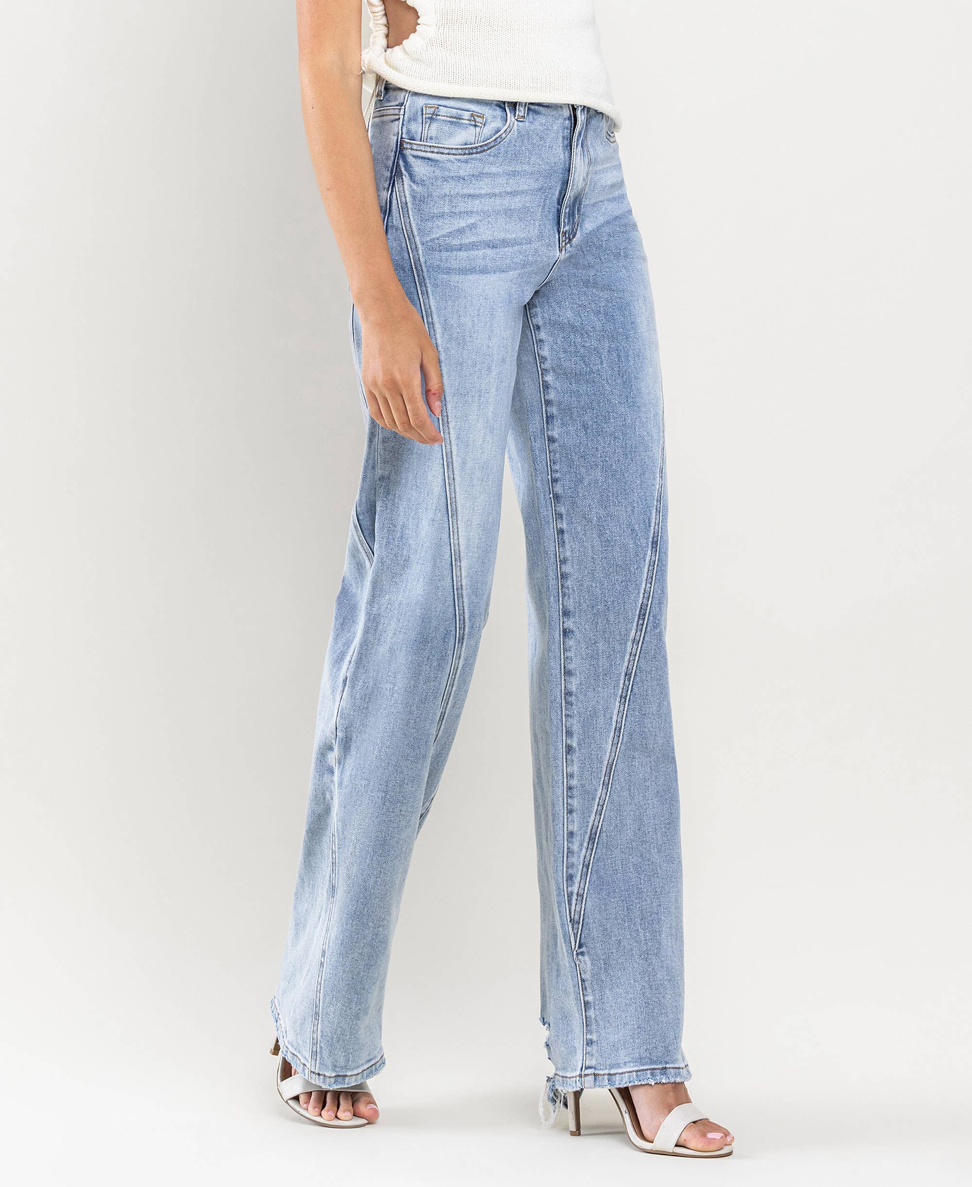 LE PLUS PROPRE JEAN TAILLE LARGE SUPER HAUTE T6037 en vente sur Faire6