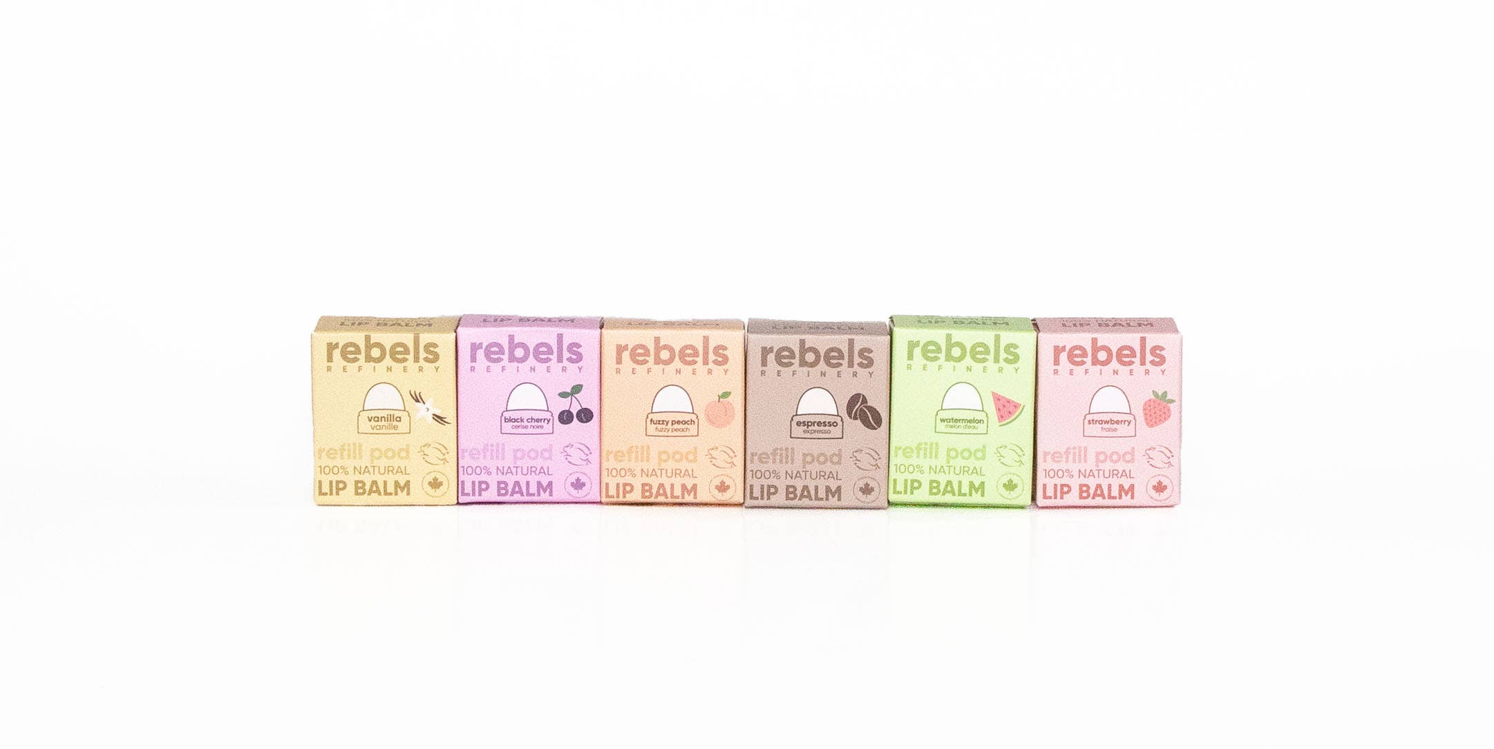 Rebels Refinery - Wholesale Lip Balm - Biodegradable Replacement Refill Pod BLACK CHERRY 100% NAT3