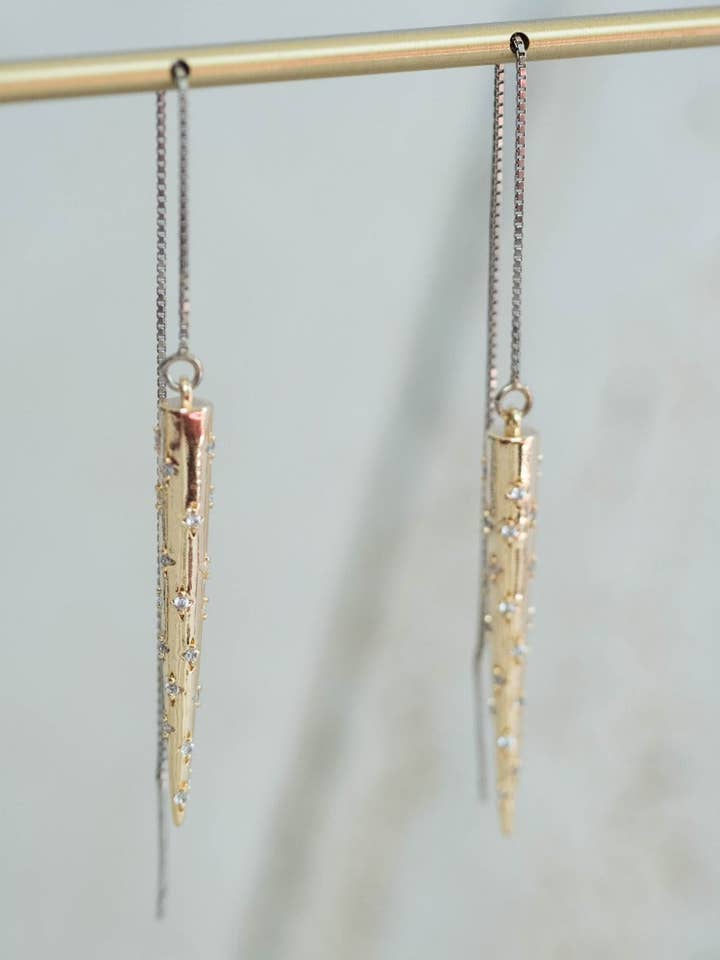 Crystal Spike Threaders for wholesale by Rox & Lily