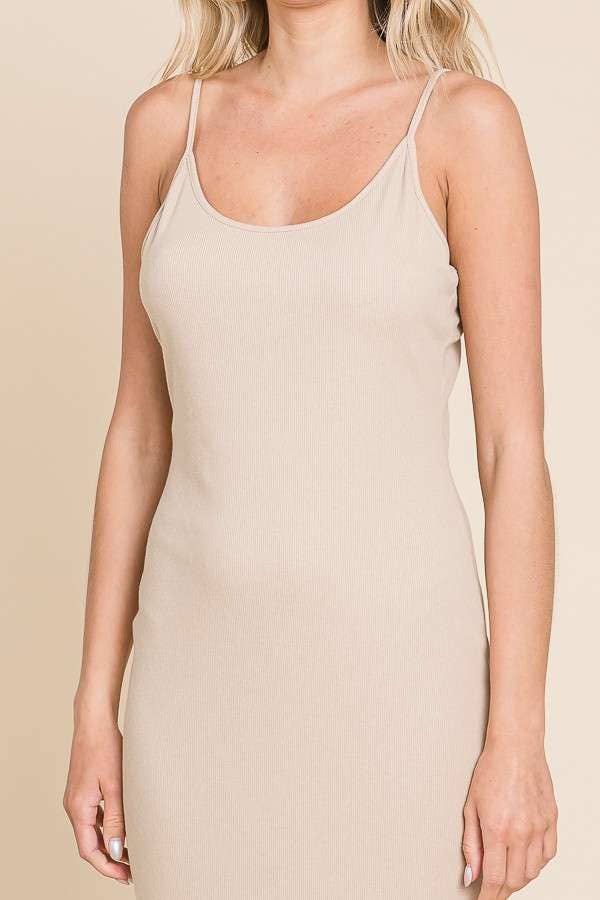 Culture Code – wholesale Dress – Women's – CRD1615 - SOLID SPAGHETTI STRAP MAXI SLIP DRESS2