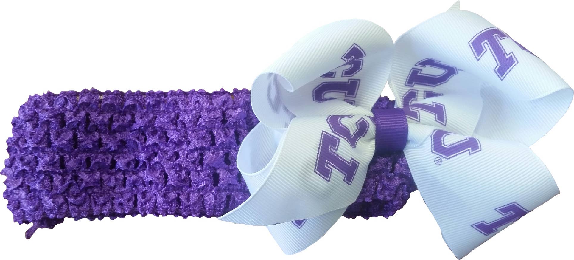 USA Licensed Bows and Accessories – wholesale Fashion headband – women's – Crochet Headband W/ Junior Bow #2621