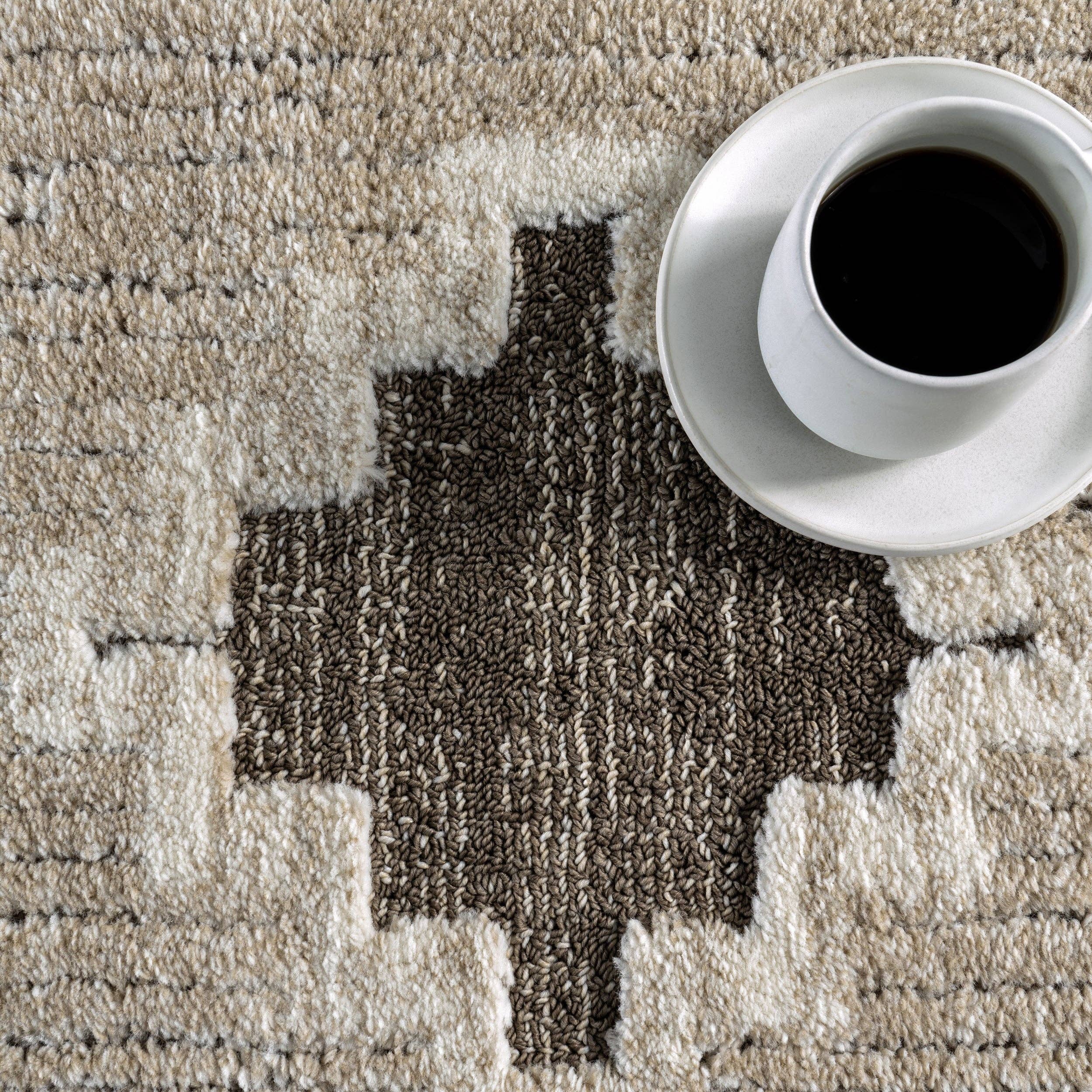 Marron Tapis d'aire à pampilles Gatsby Southwestern en vente sur Faire5