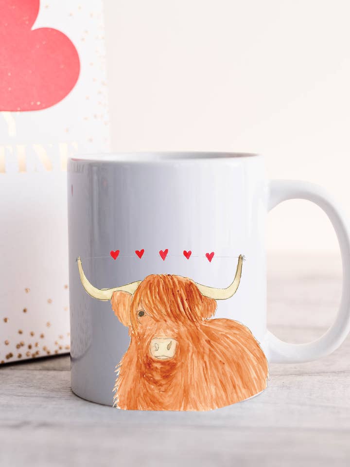 Highland Cow Mug for wholesale by Krafty Inc