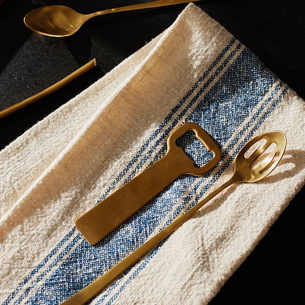 Canvas Home - Vente Torchons - Torchons en coton couleur indigo, lot de 24