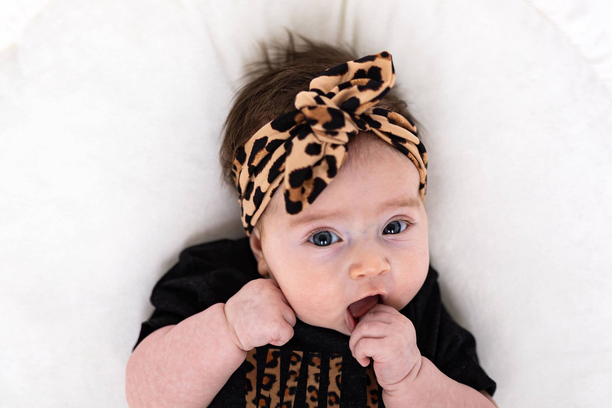 Jena Bug Baby - Wholesale Fashion Headband - Kids - Knot Bow Baby+Toddler Headband - Cheetah3