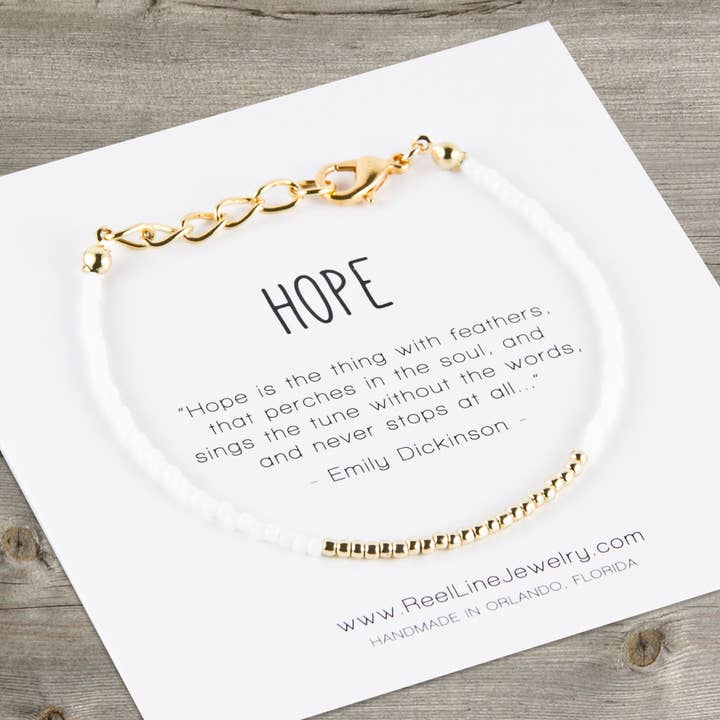 Reel Line Jewelry - Wholesale Link & Chain Bracelet - Minimalist Bracelets - Hope, Emily Dickenson