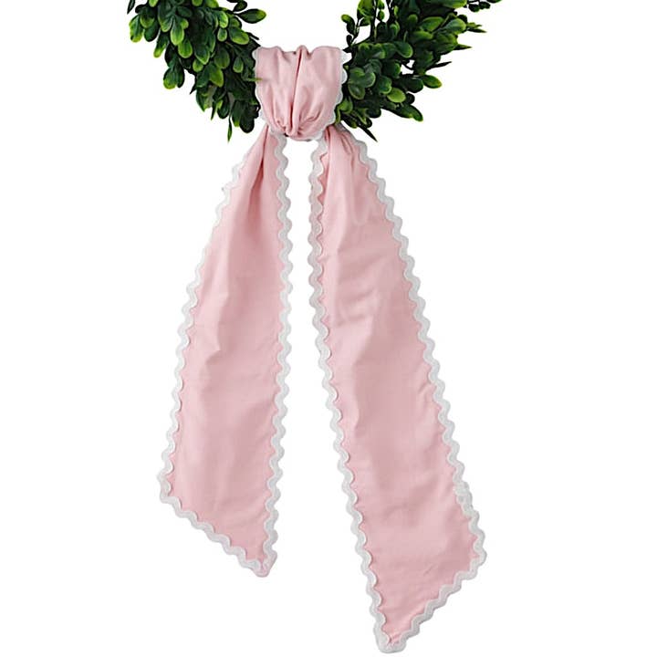 Guirnalda de Algodón con Lazo | Decoración de Entrada para Todas las Estaciones Festivas Rosa para venta al por mayor de Morxy LLC