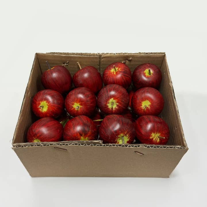 Jacobson - Wholesale Artificial Plant - 42mm Artificial Mini Red Apples on Wire Pick - 6"OAL3